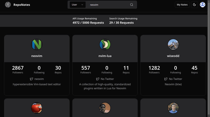 Explore Users